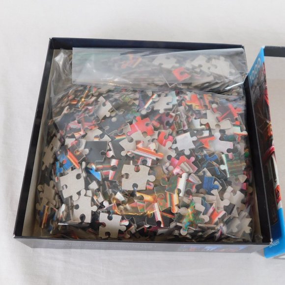 Jigsaw Puzzle Chris Lord Ferris Wheel Street Fair Mott Street 1000 Pc Complete - Picture 8 of 8